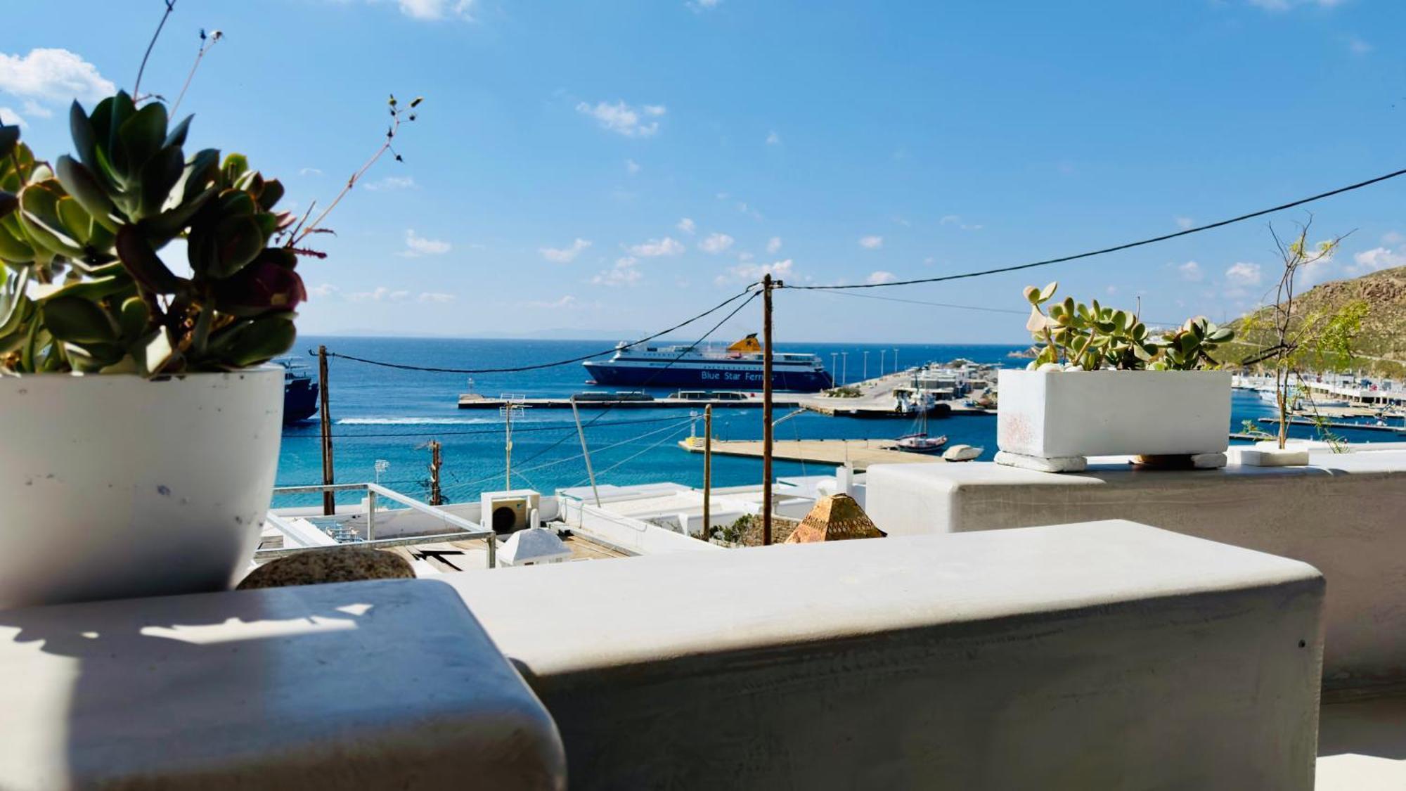 Apartamento Mykonos Tourlos Nests - Sea View Escape Exterior foto