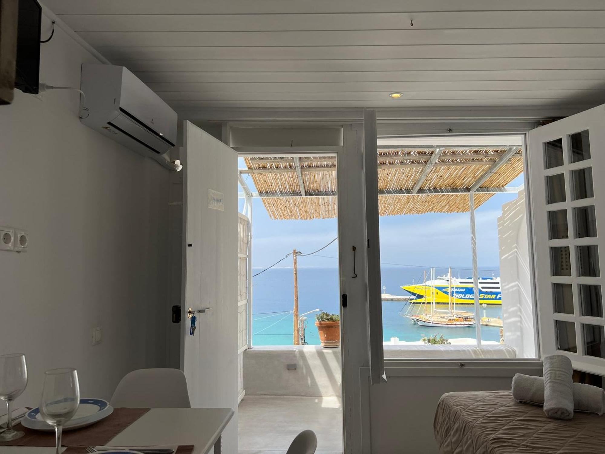 Apartamento Mykonos Tourlos Nests - Sea View Escape Exterior foto