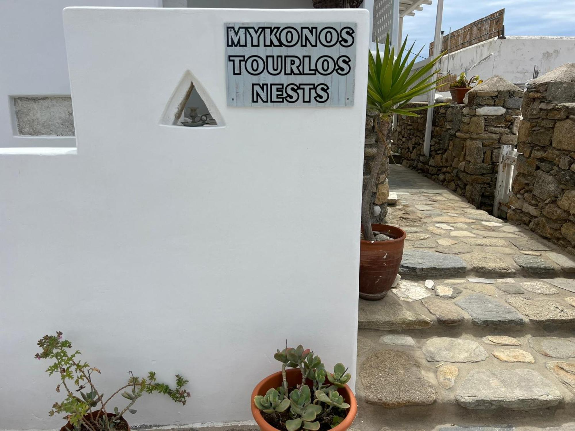 Apartamento Mykonos Tourlos Nests - Sea View Escape Exterior foto